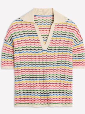 Boden Multi-color knit henley